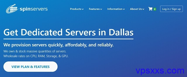 SpinServers美國(guó)圣何塞/達(dá)拉斯獨(dú)服：49美元/月起，獨(dú)享帶寬129美元/月，支持支付寶/微信支付/Paypal
