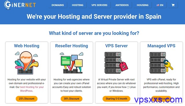 GinerNet西班牙VPS：19.95歐元/年，無視DMCA版權(quán)抗投訴/10Gbps帶寬/每日異地備份