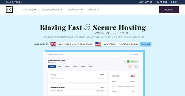 Kuroit新加坡/日本/美國/歐洲VPS：2.55英鎊/月，美國384G內(nèi)存獨服136英鎊/月，支持支付寶/Paypal